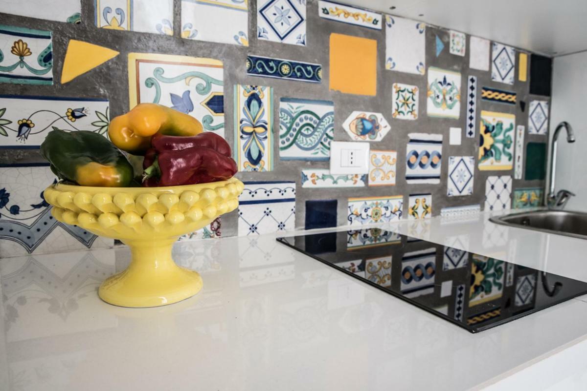 Terrazzo Siciliano Lejlighed Riposto Eksteriør billede